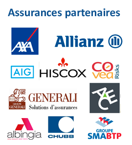 nos assurances partenaire : maaf, alliance, AIG, Generali covea, Axa, hiscox,etc.